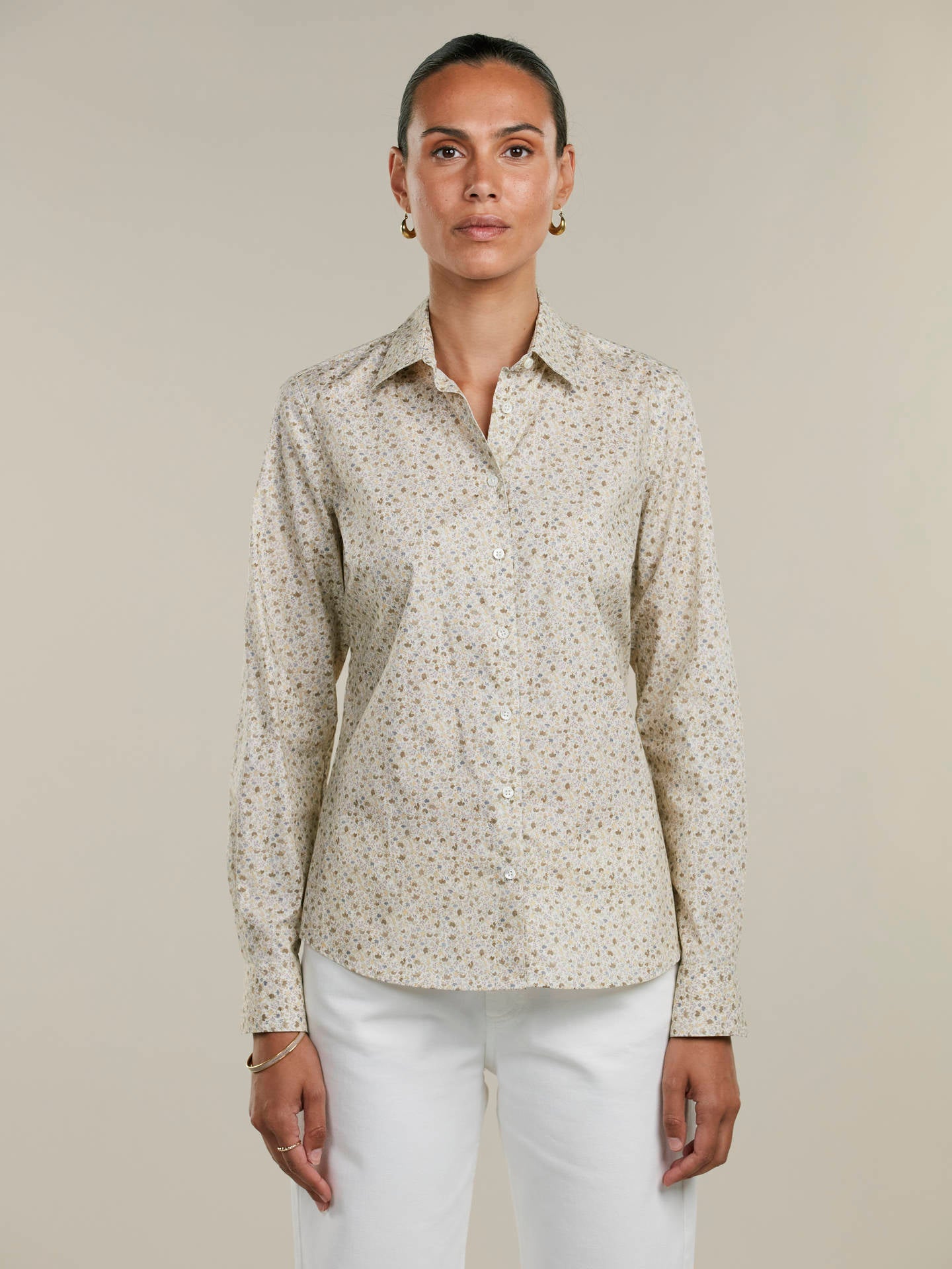 Sofie Regular Blommig Skjorta - Stenströms Store