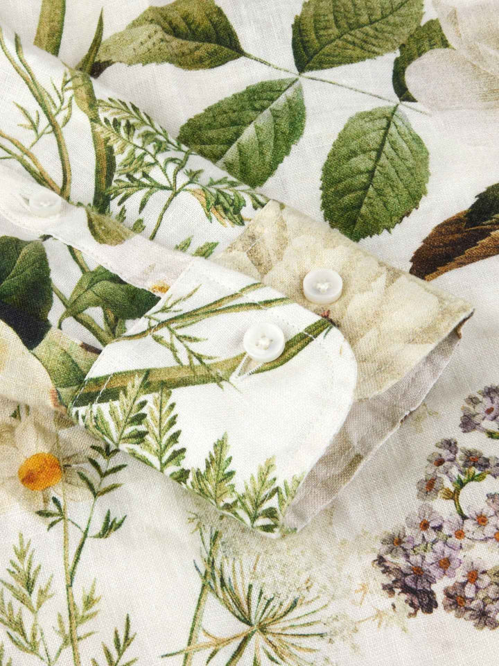 Sofie Regular Mönstrad Linneskjorta