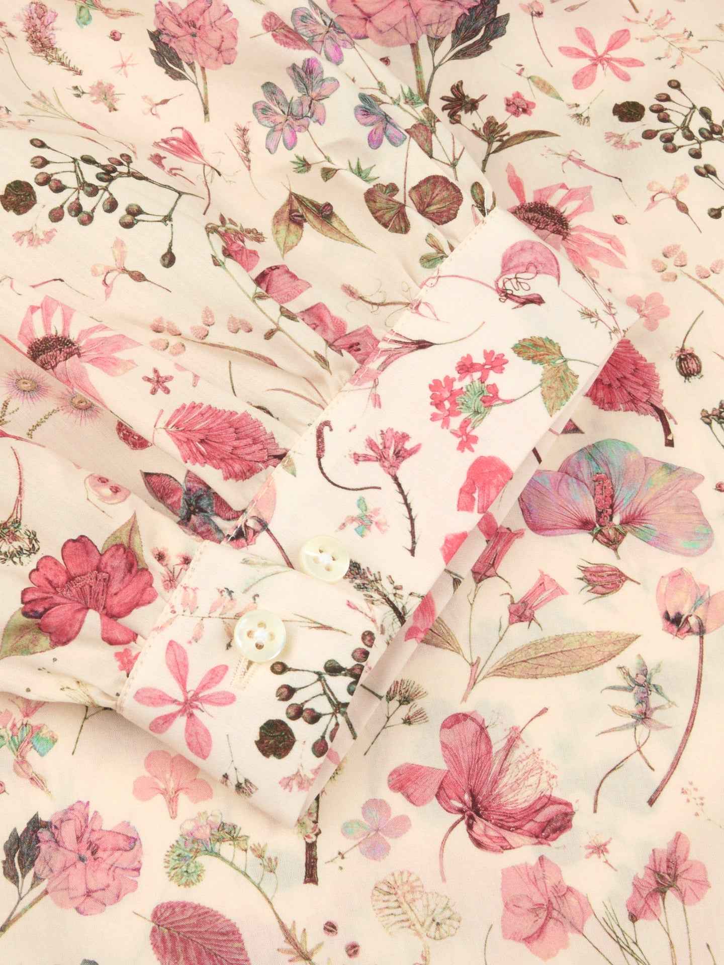 Ljusrosa Carmen Blommig Blus