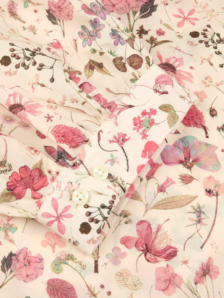 Ljusrosa Carmen Blommig Blus