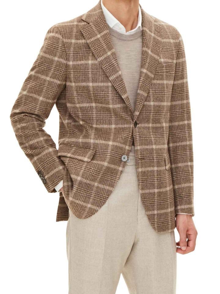 Rutig Blazer med Mikrostruktur