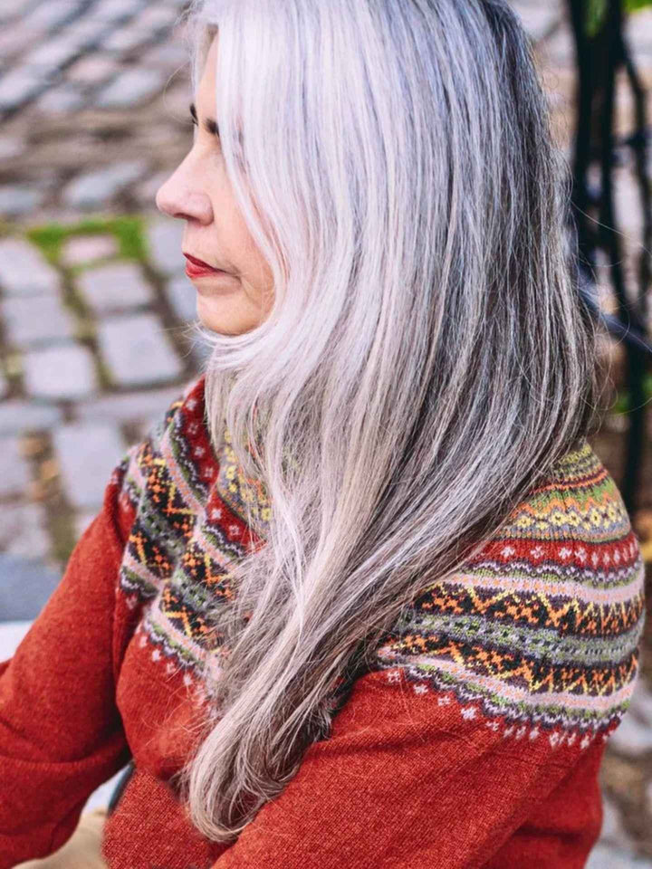 Alpine Fair Isle Short Cardigan