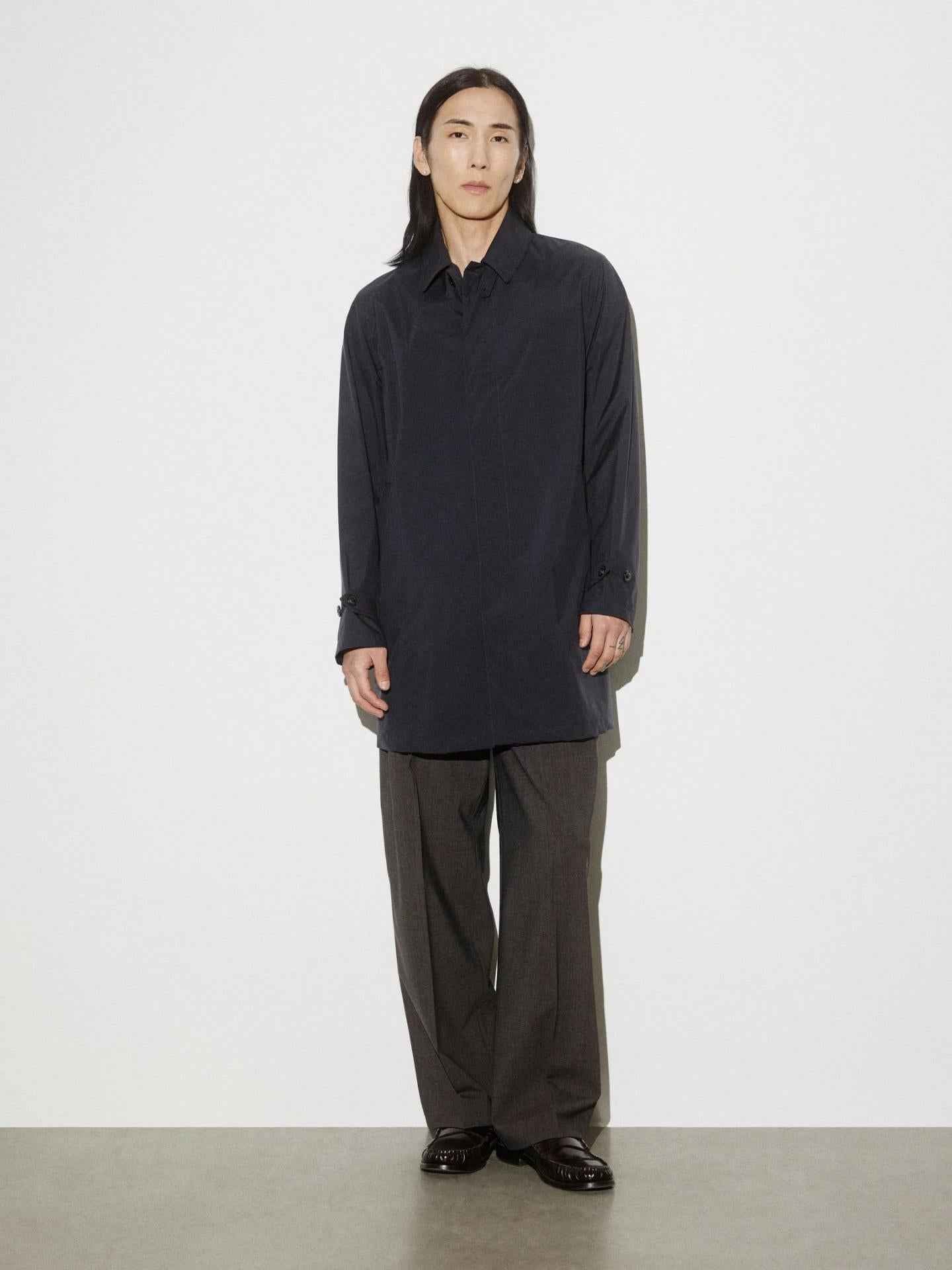 Navy Packable Milano Coat