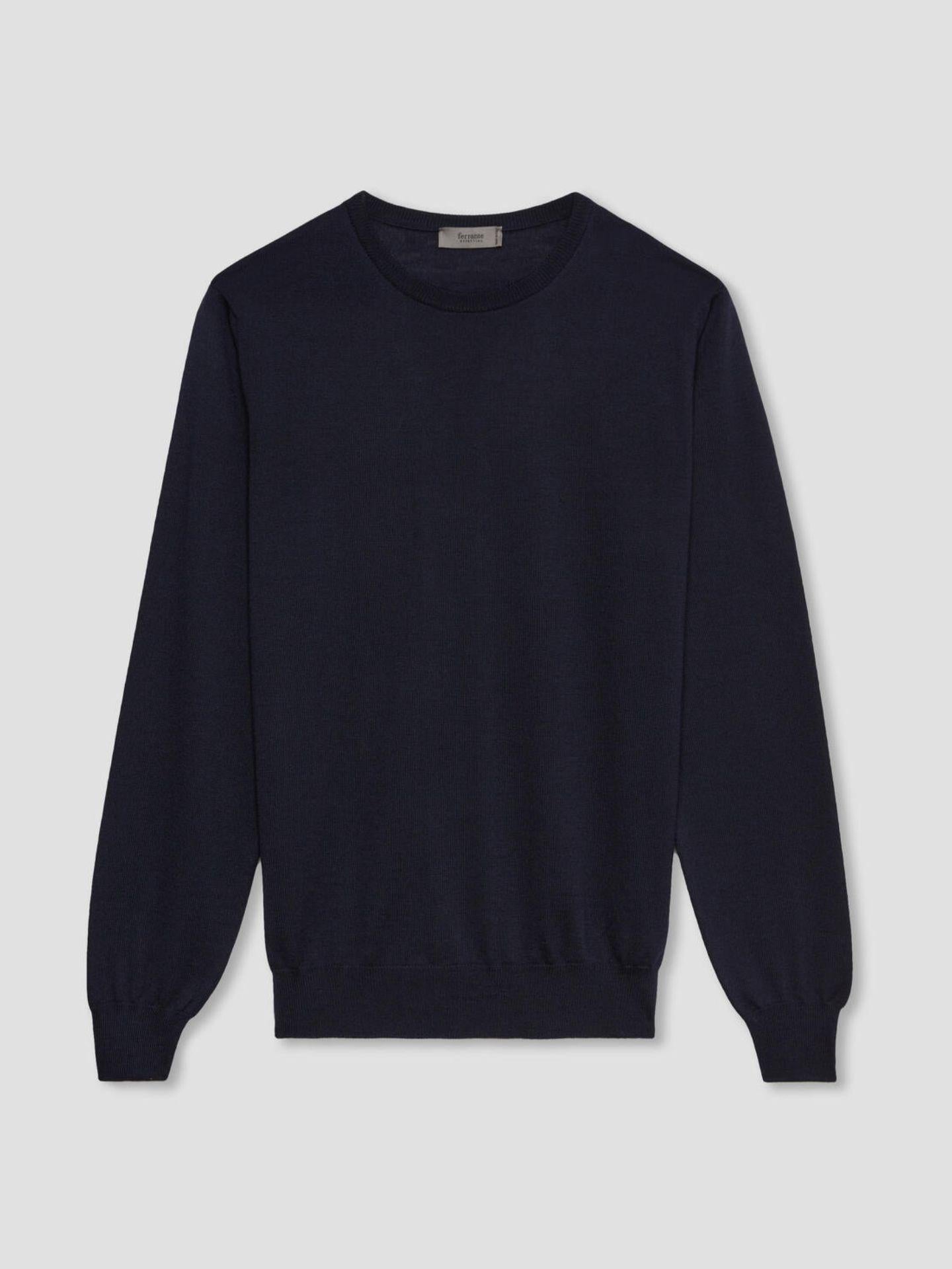 Crew Neck Tröja i Merinoull