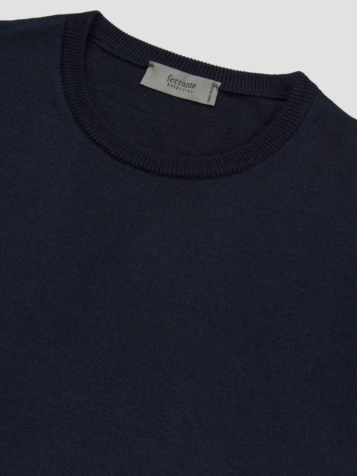 Crew Neck Tröja i Merinoull