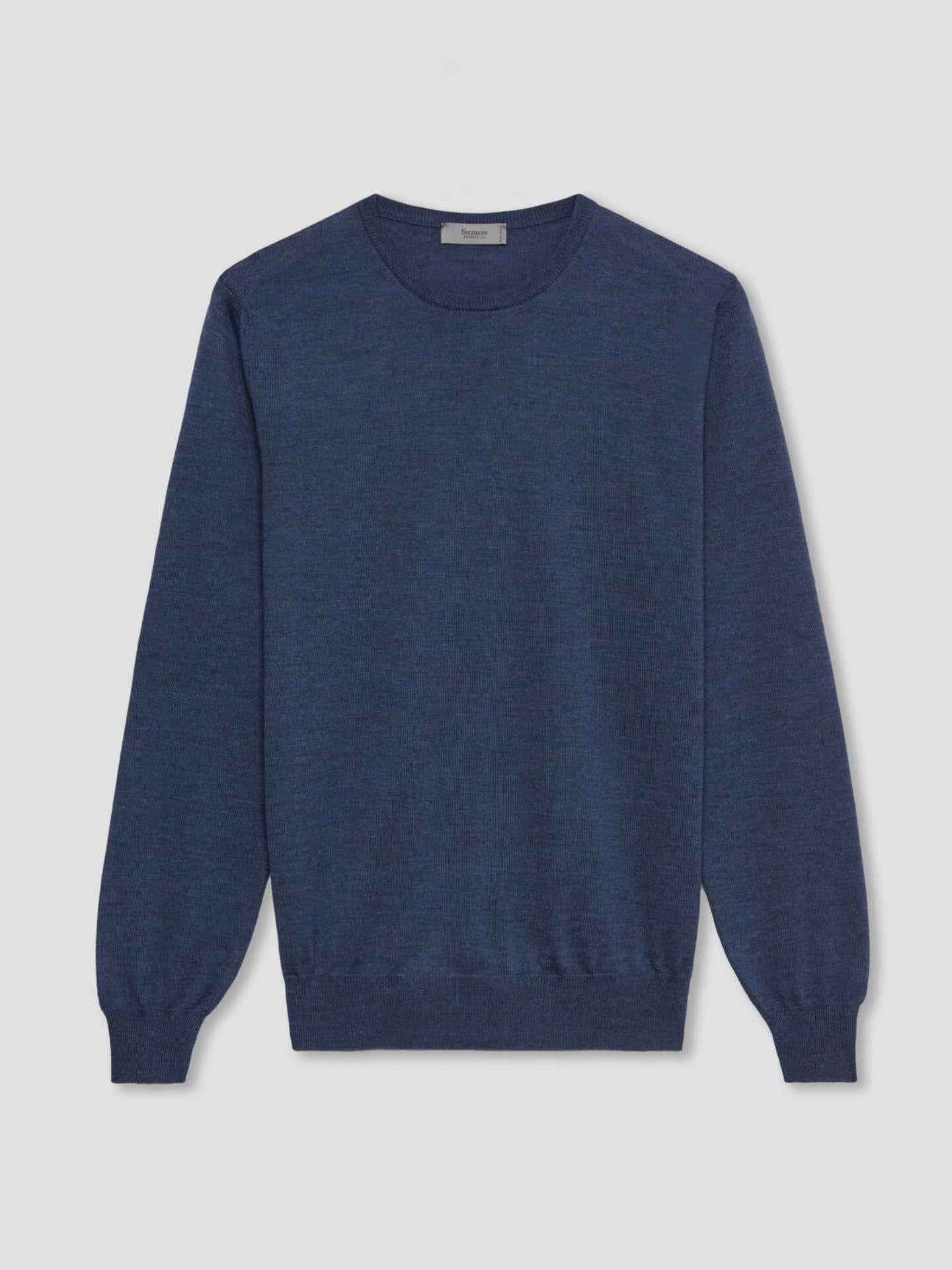 Crew Neck Tröja i Merinoull