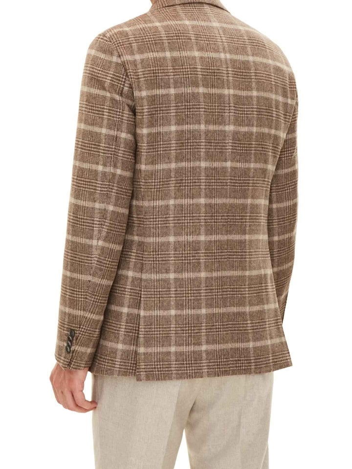 Rutig Blazer med Mikrostruktur