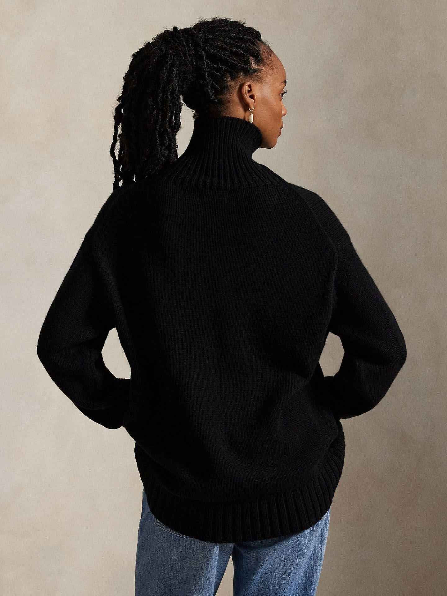 Oversize Chunky Polotröja i Ull