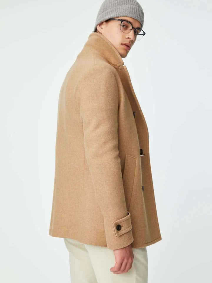 Dubbelknäppt Peacoat i Ull