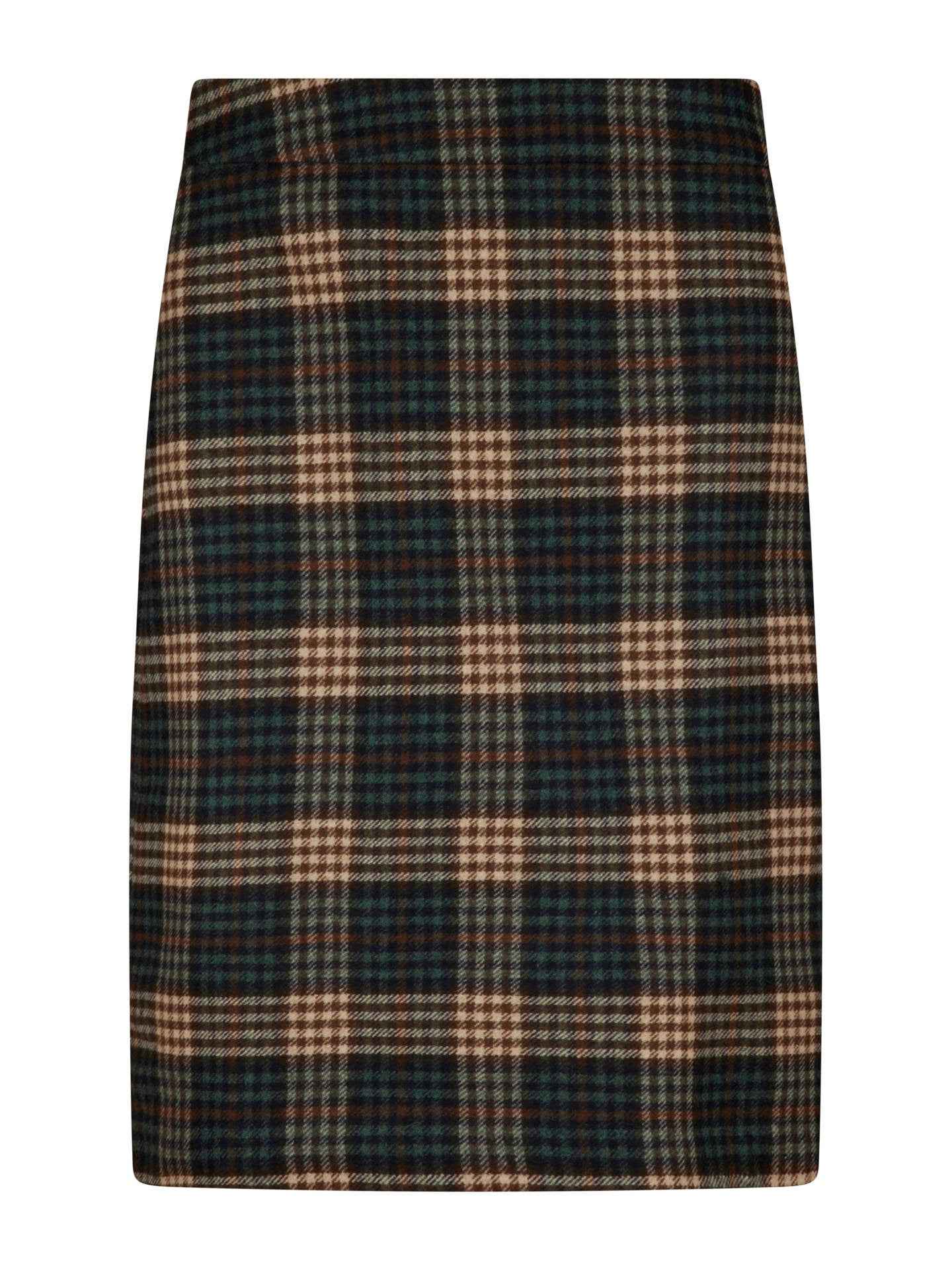 Isadora Knälång Rutig Ullkjol