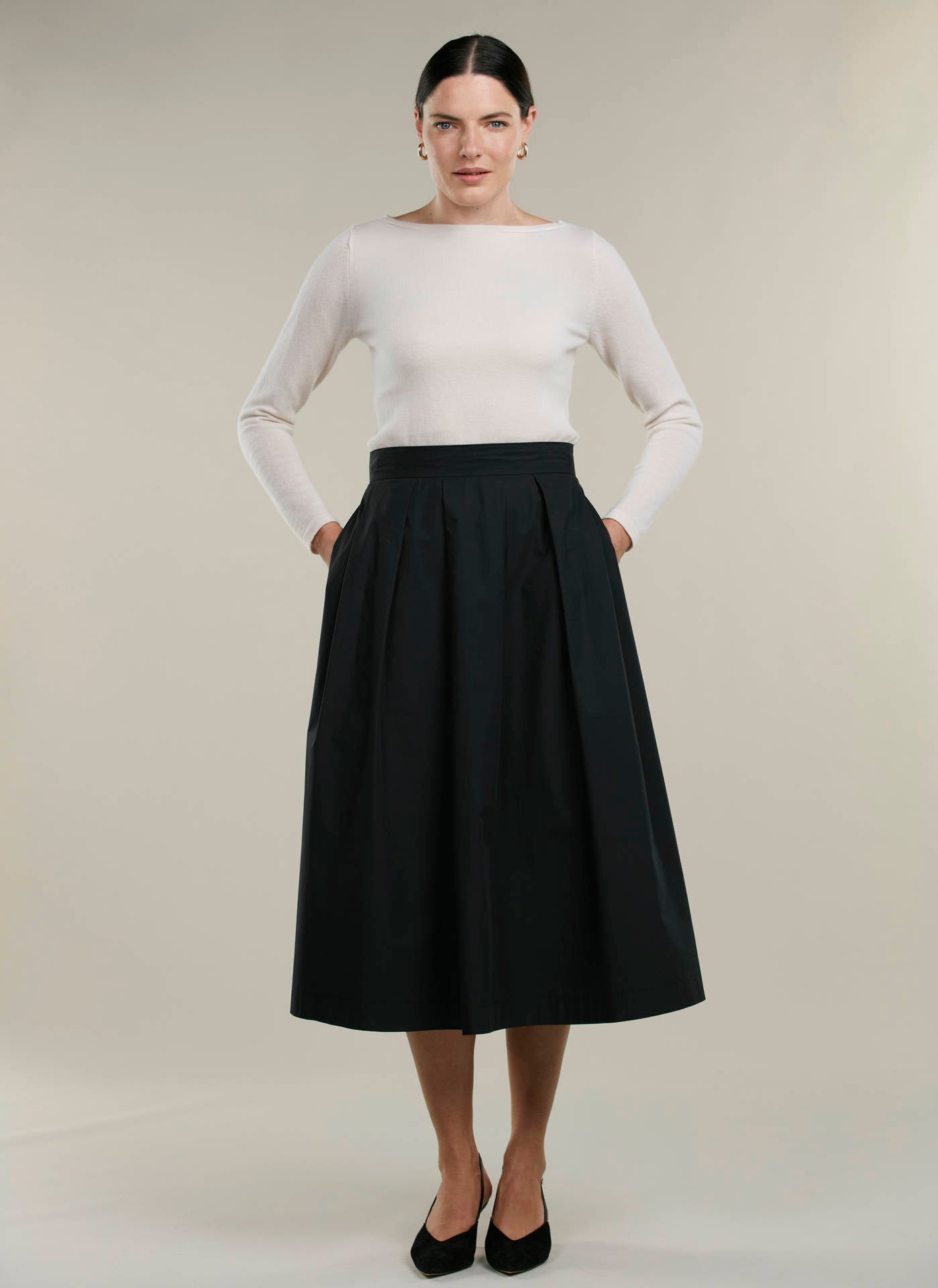 Kathryn Midi Bomullskjol - Stenströms Store