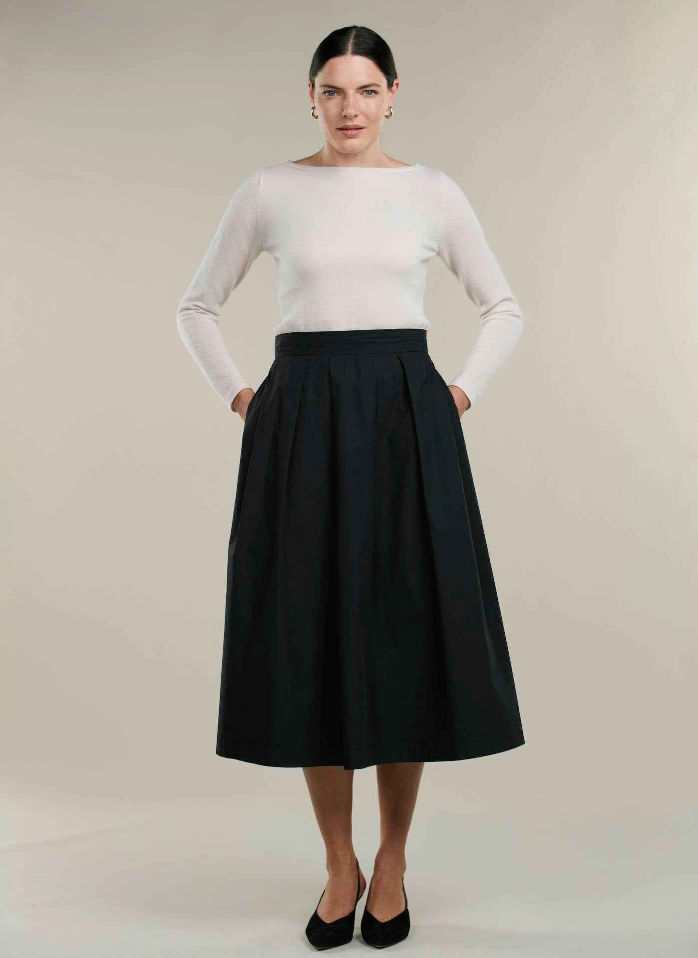 Kathryn Midi Bomullskjol