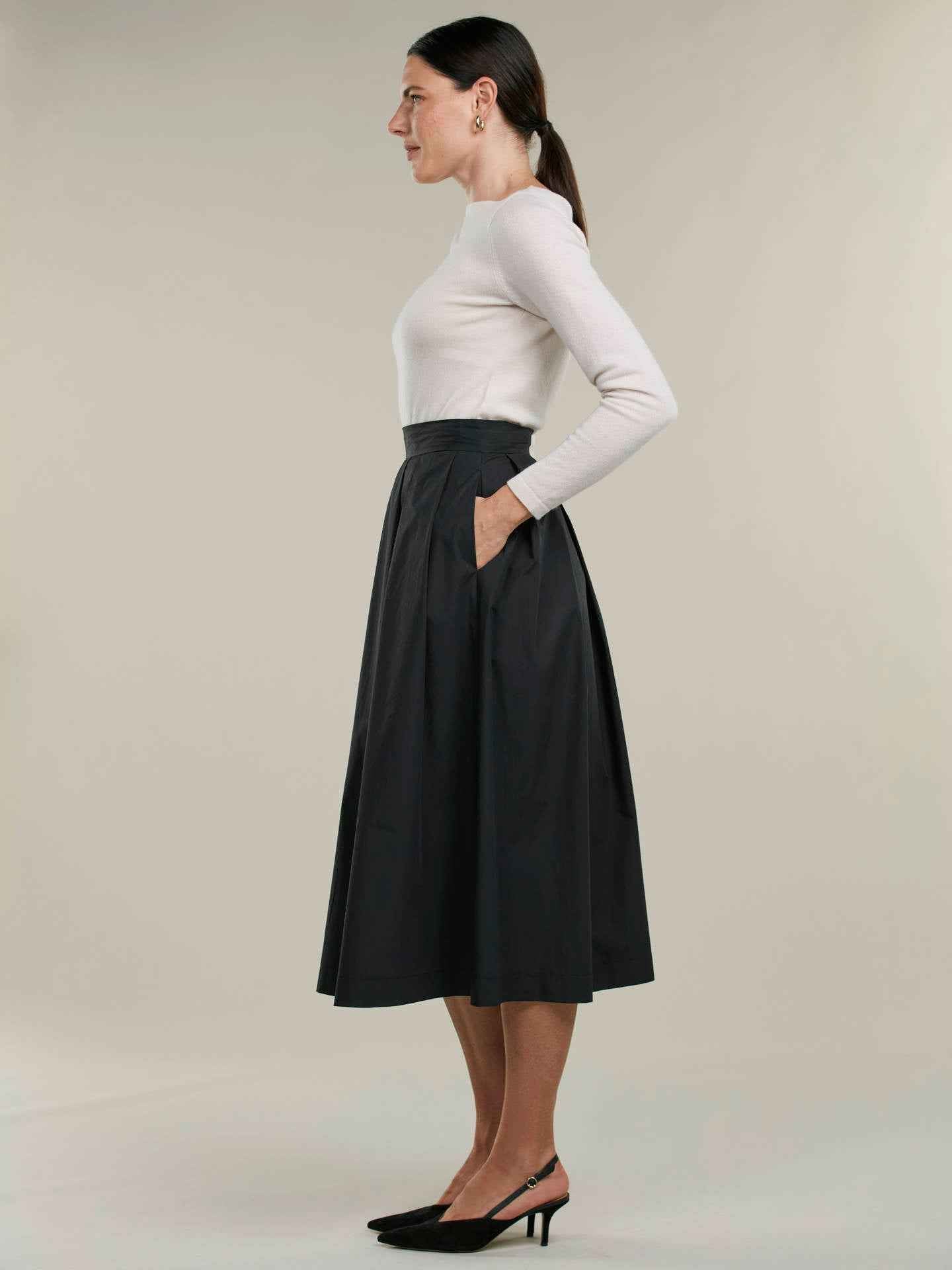 Kathryn Midi Bomullskjol