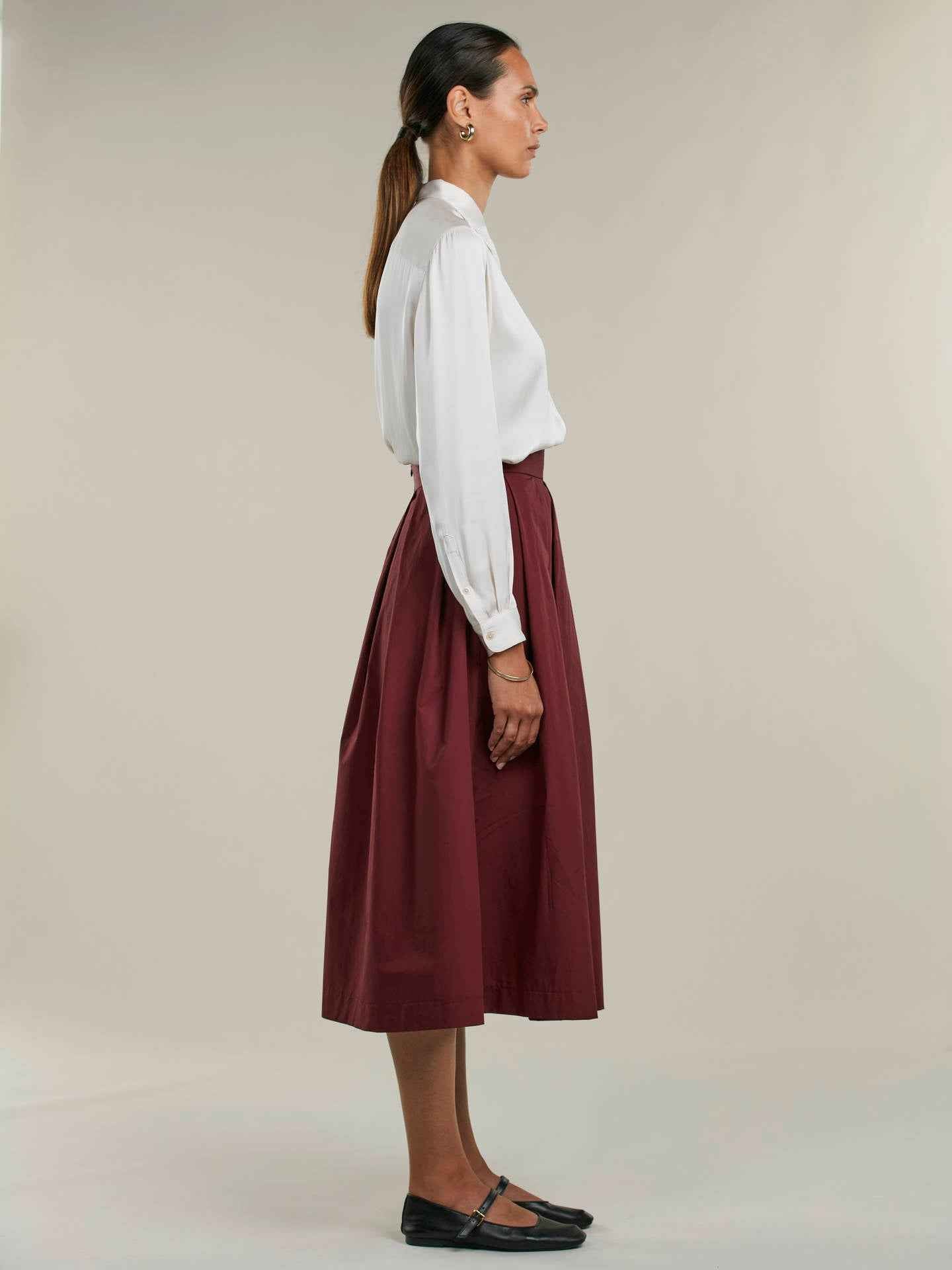 Kathryn Midi Bomullskjol