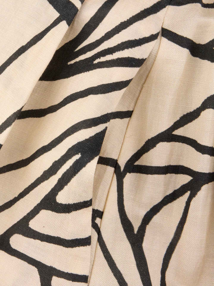 Beige Kathyrn Mönstrad Kjol