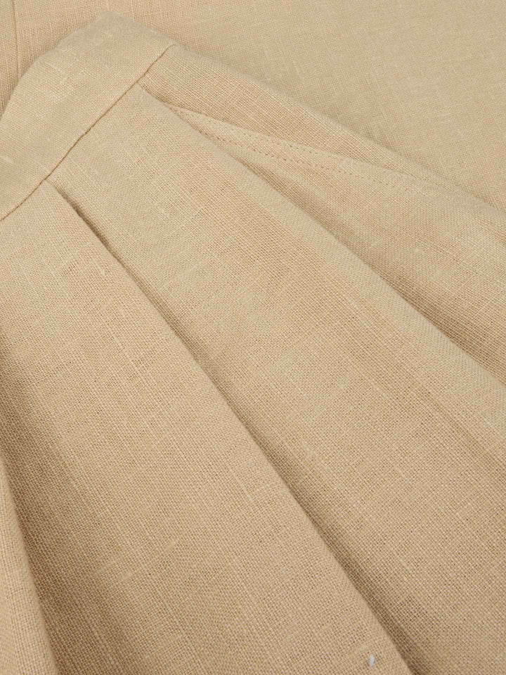 Beige Lorena Linnekjol