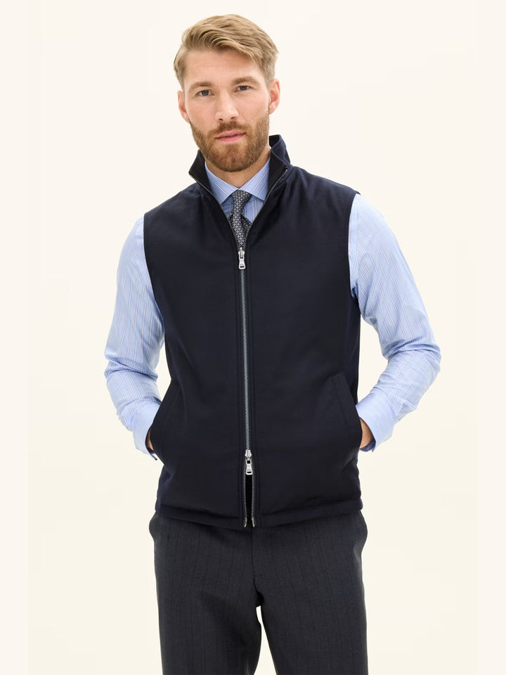 Vändbar Vadderad Flanellväst - Stenströms Store