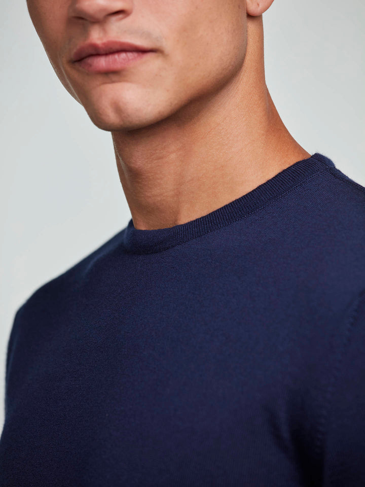 Crew Neck Merinoull Tröja - Stenströms Store