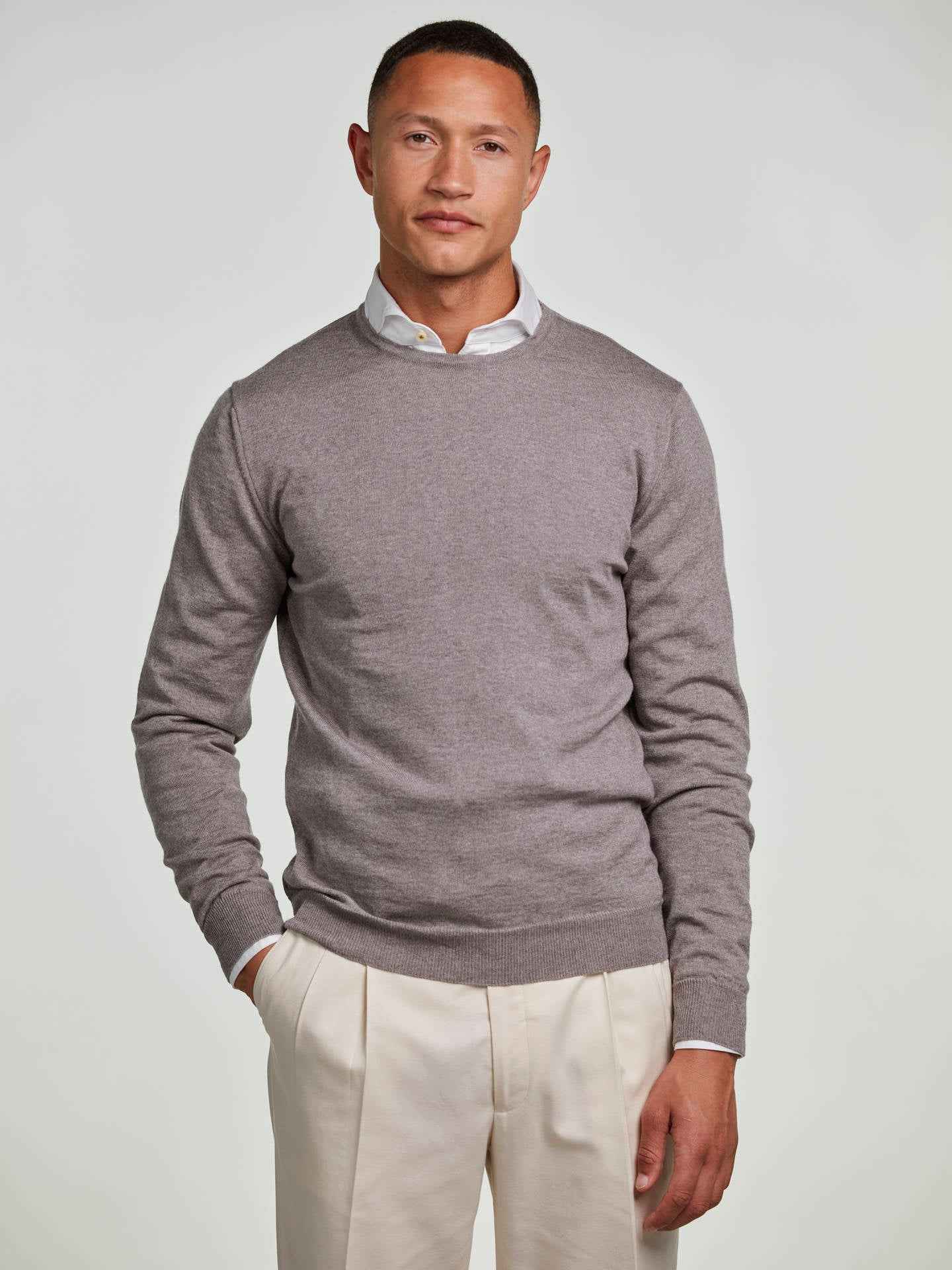 Crew Neck Merinoull Tröja