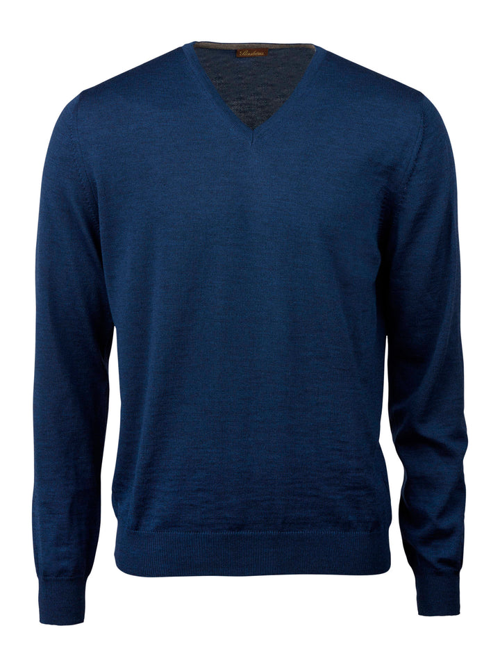 V-hals Merinoull Tröja - Stenströms Store