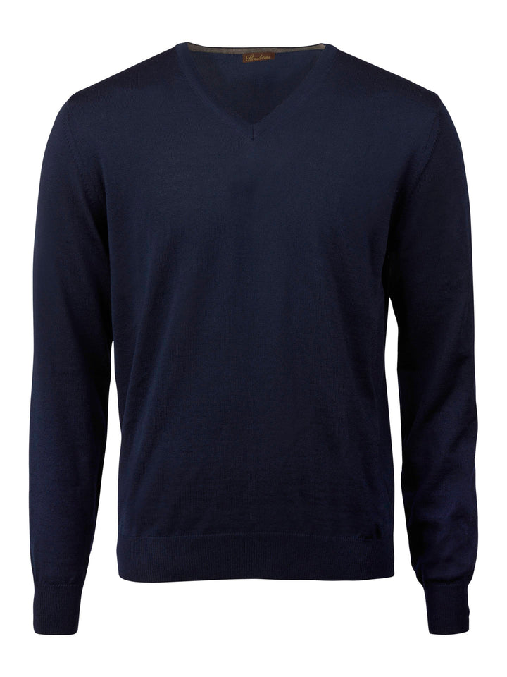 V-hals Merinoull Tröja - Stenströms Store