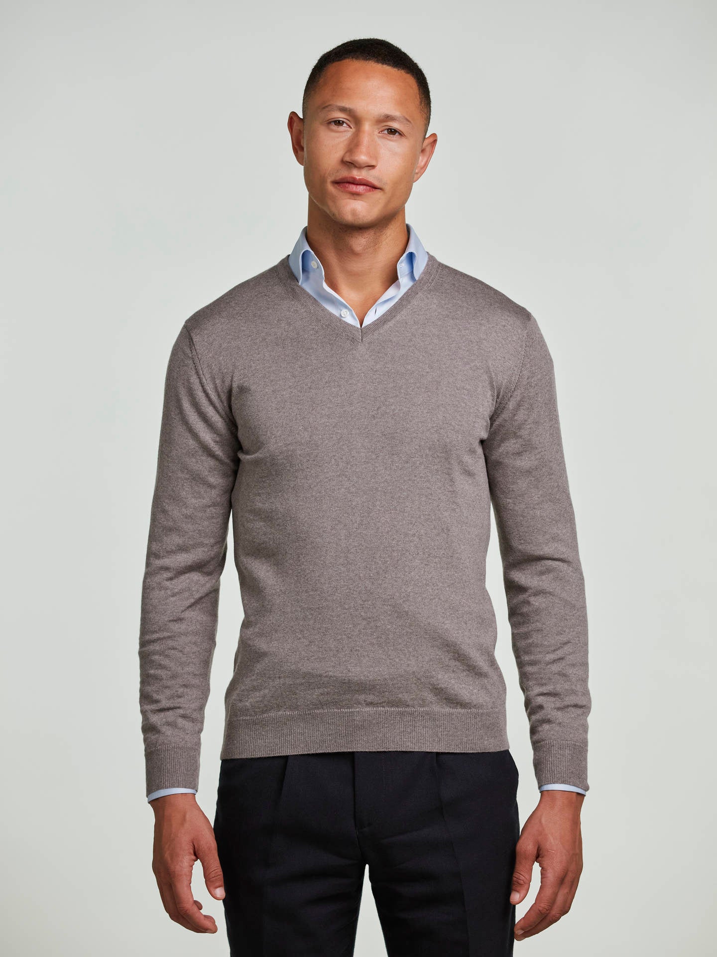 V-hals Merinoull Tröja - Stenströms Store