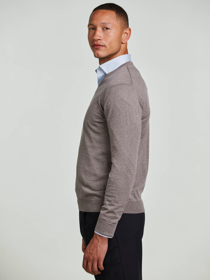 V-hals Merinoull Tröja - Stenströms Store