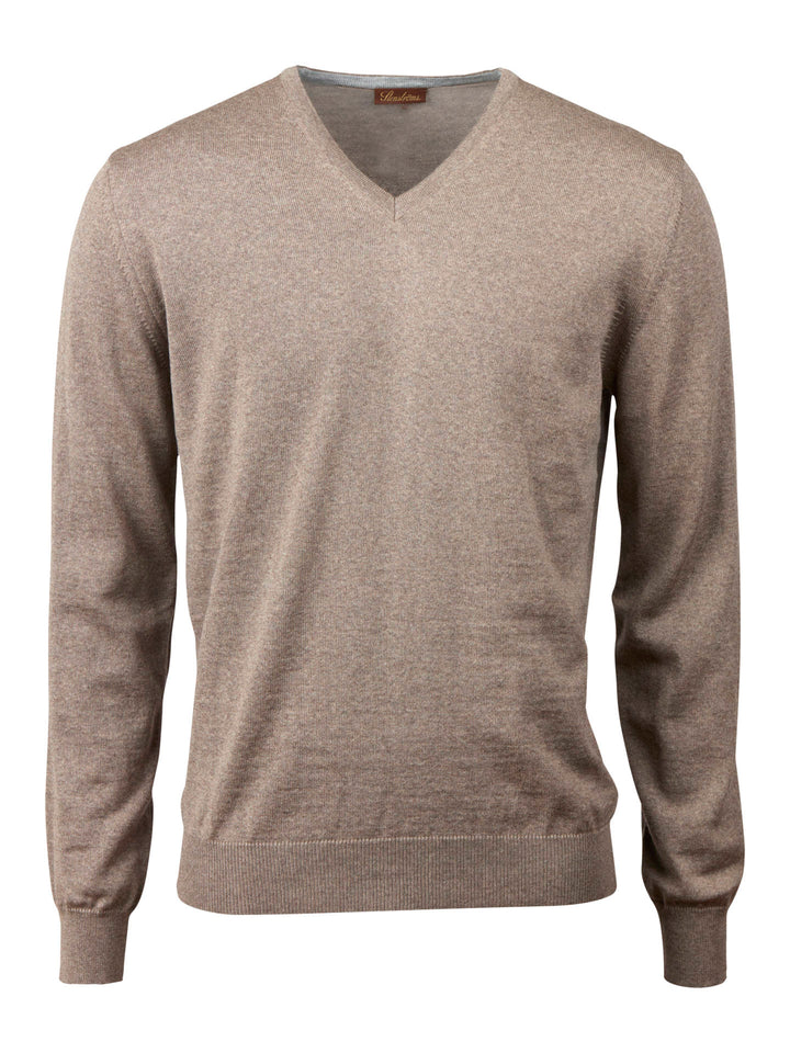 V-hals Merinoull Tröja - Stenströms Store