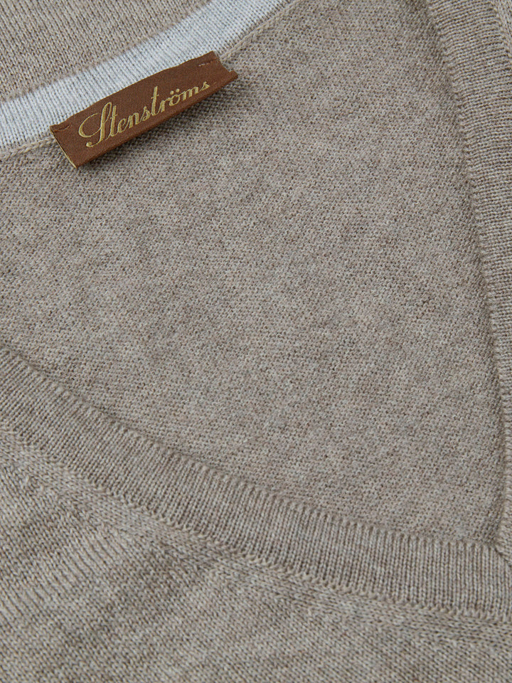 V-hals Merinoull Tröja - Stenströms Store