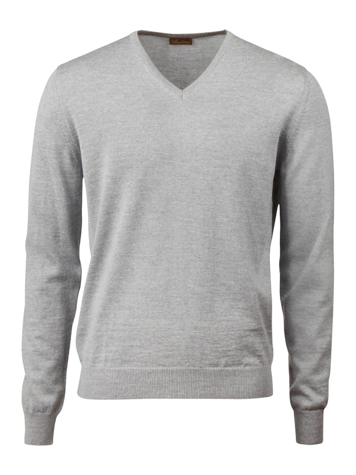 V-hals Merinoull Tröja - Stenströms Store