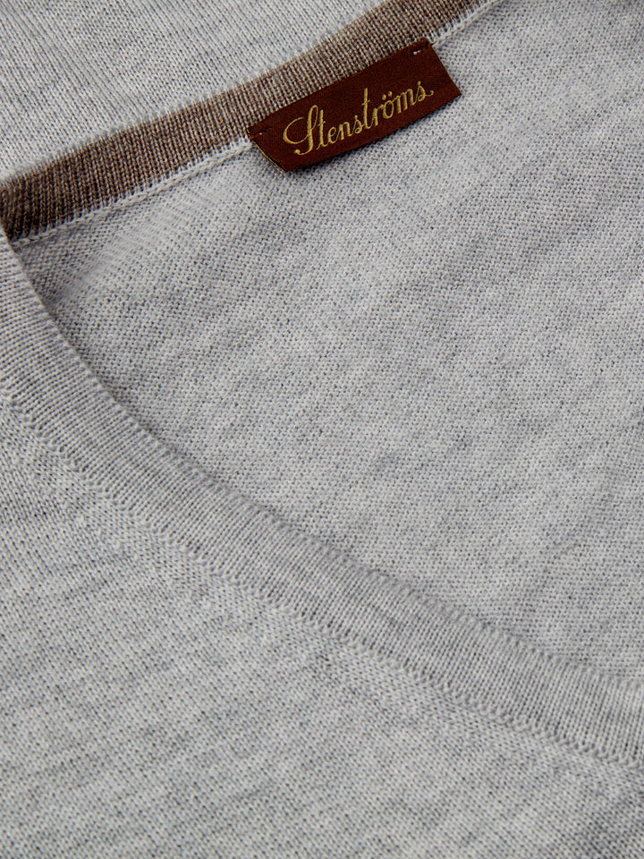 V-hals Merinoull Tröja - Stenströms Store