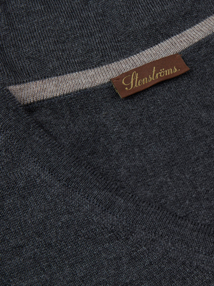 V-hals Merinoull Tröja - Stenströms Store