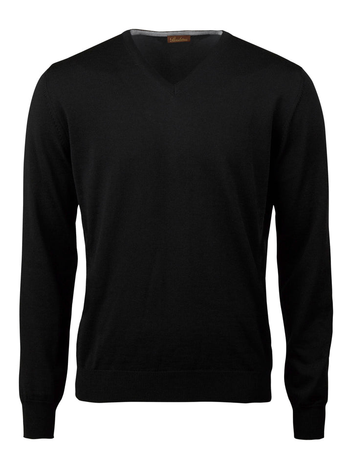 V-hals Merinoull Tröja - Stenströms Store