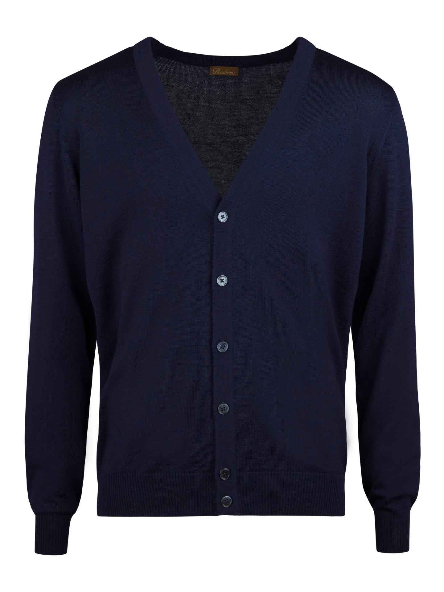 Klassisk V-hals Kofta i Merinoull