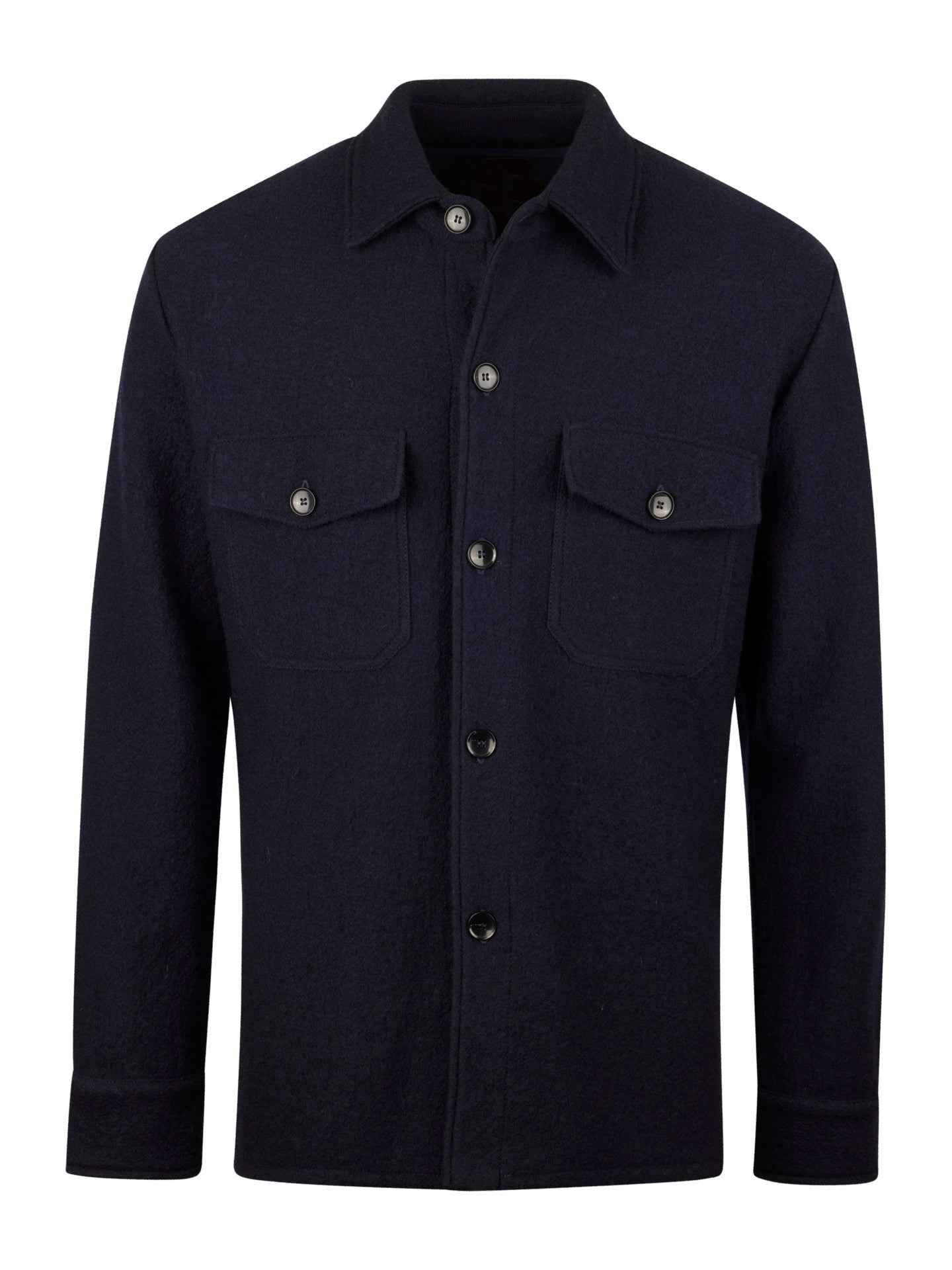 Overshirt i Filtad Ull