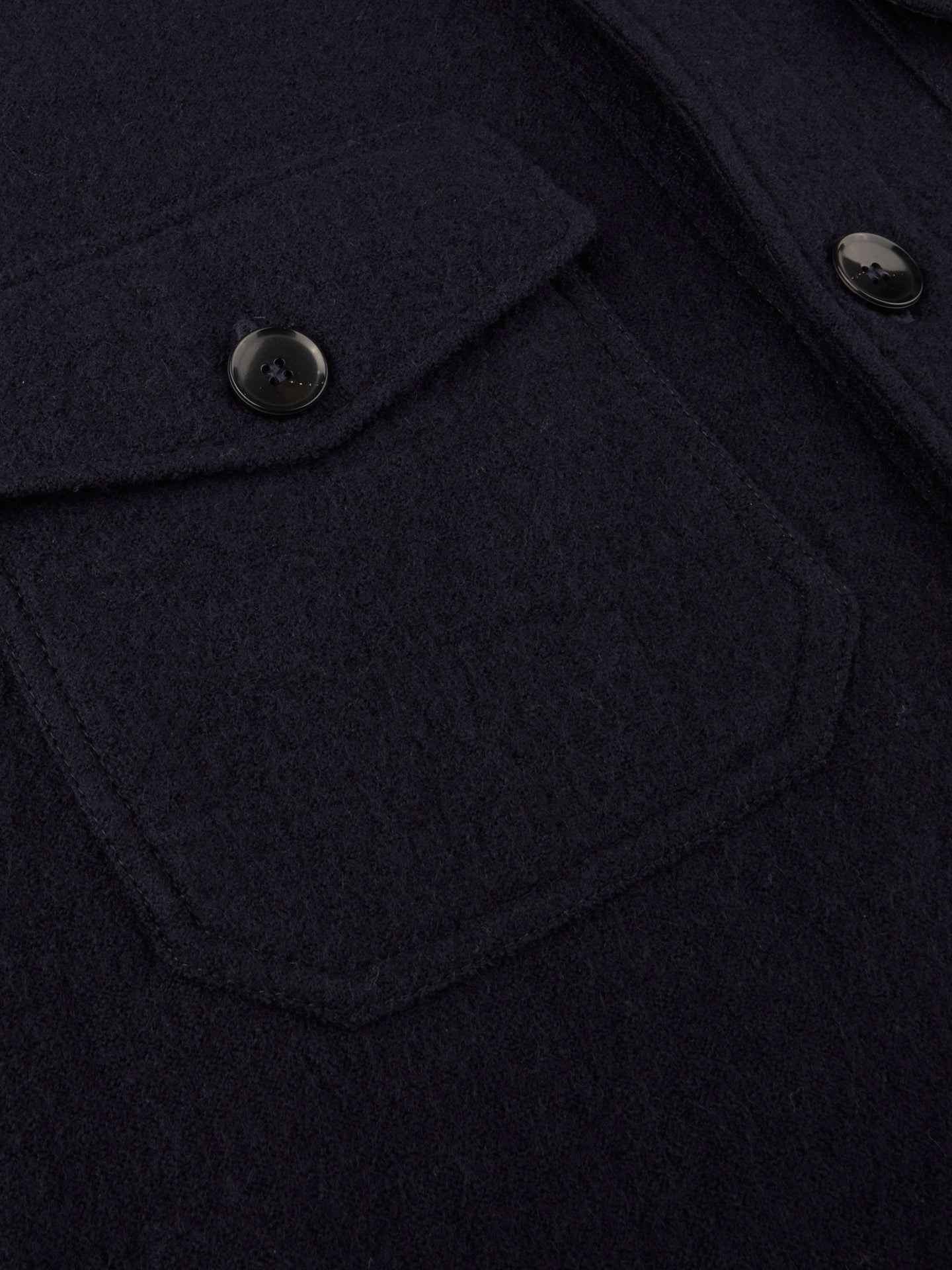 Overshirt i Filtad Ull