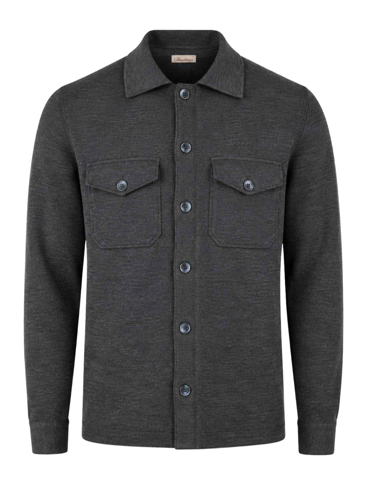 Mörkgrå Milano Knit Overshirt