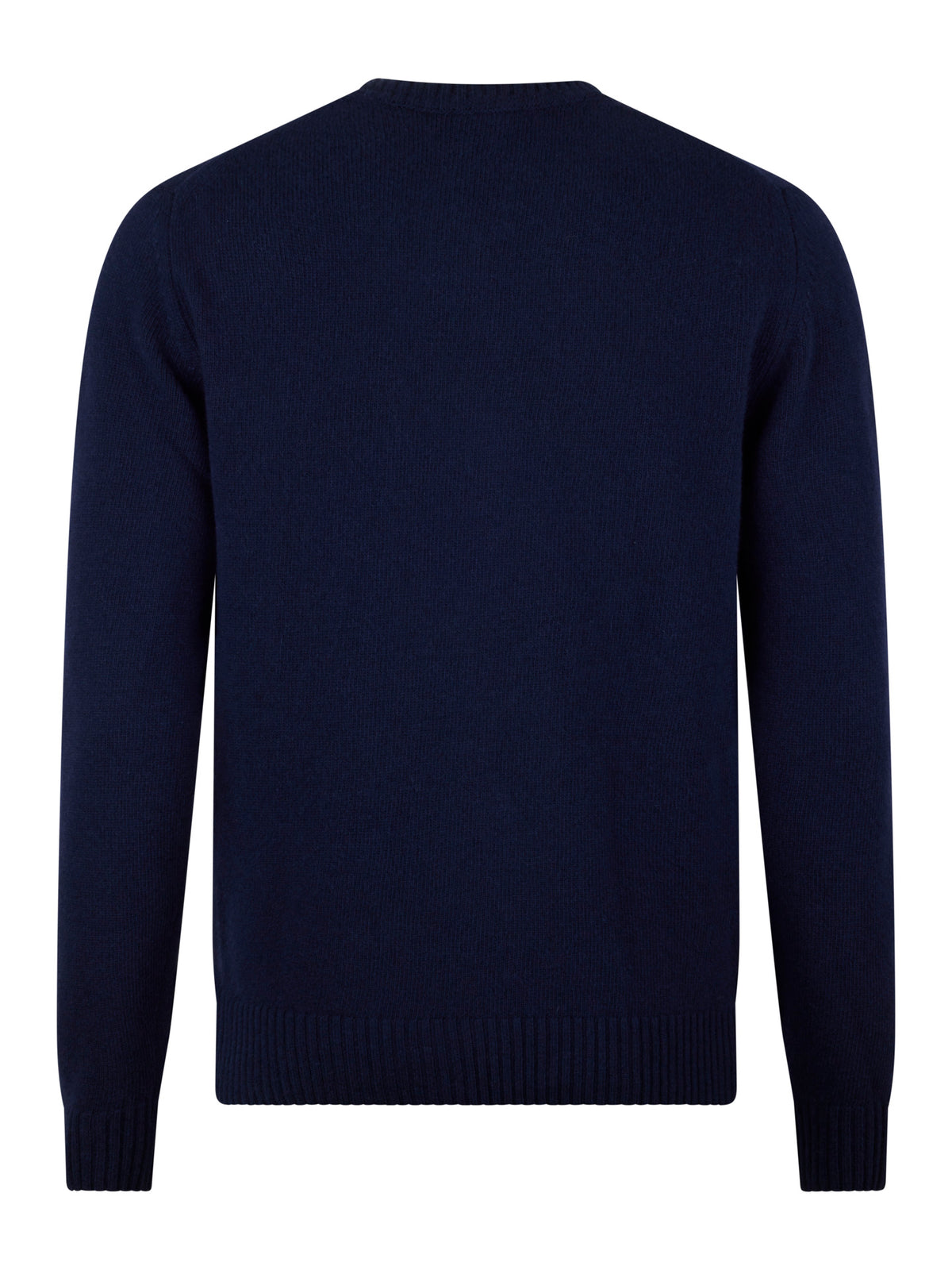 Navy Brushed Merino Wool Sweater