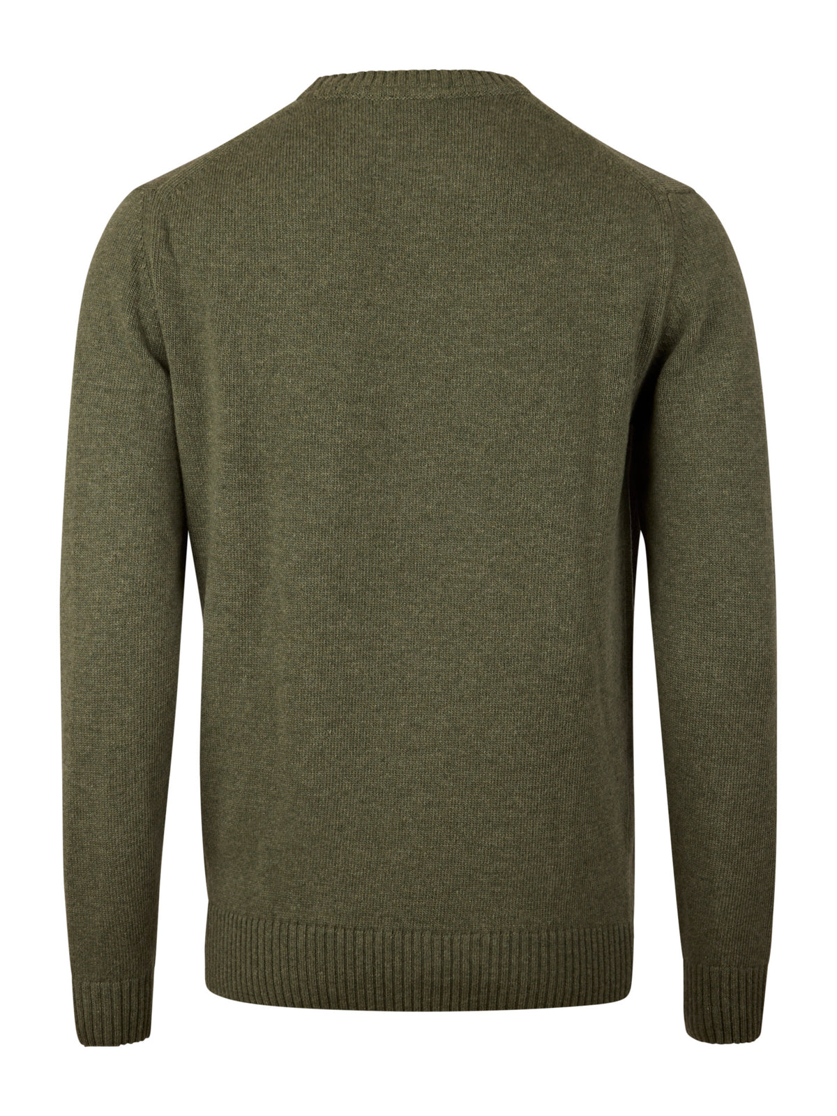 Green Brushed Merino Wool Sweater