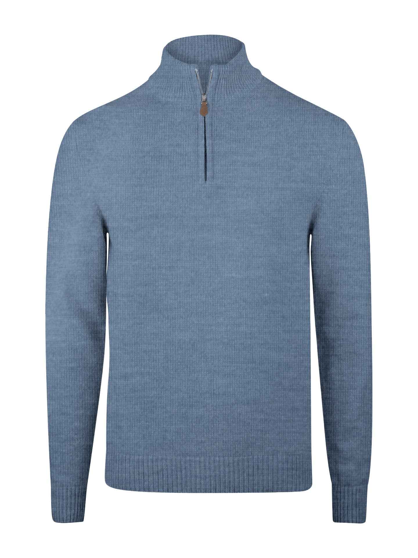 Half Zip i Borstad Merinoull