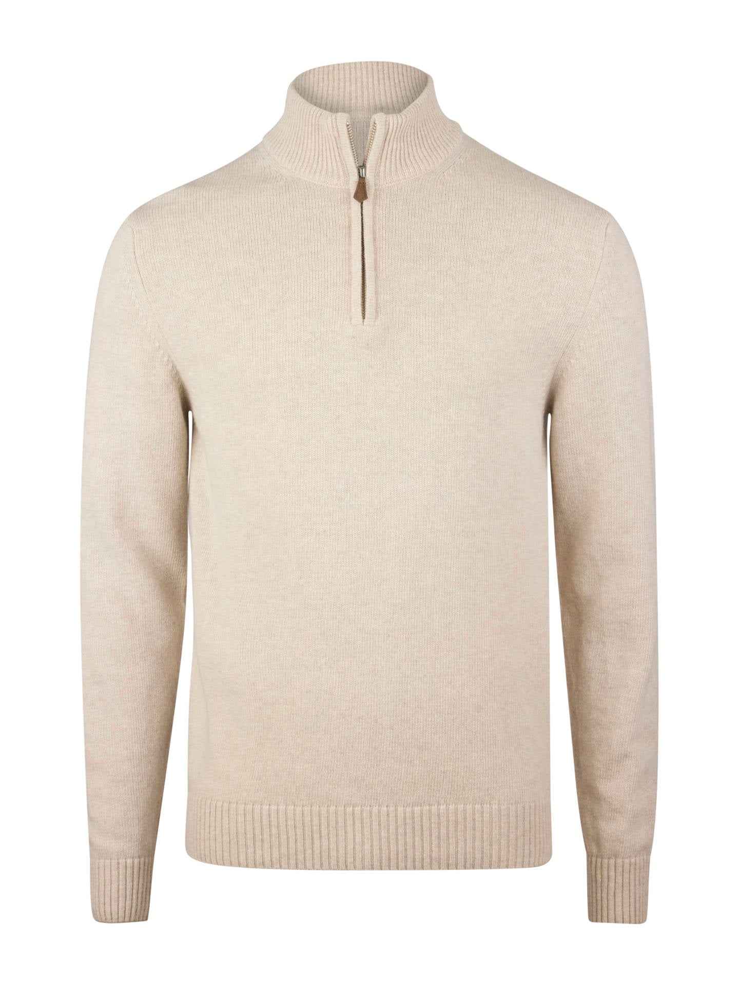 Half Zip i Borstad Merinoull