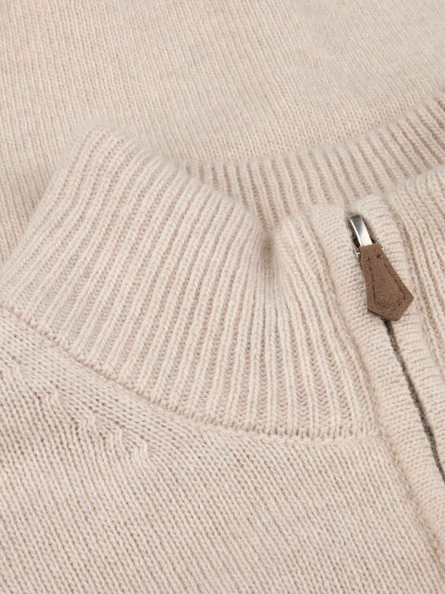 Half Zip i Borstad Merinoull