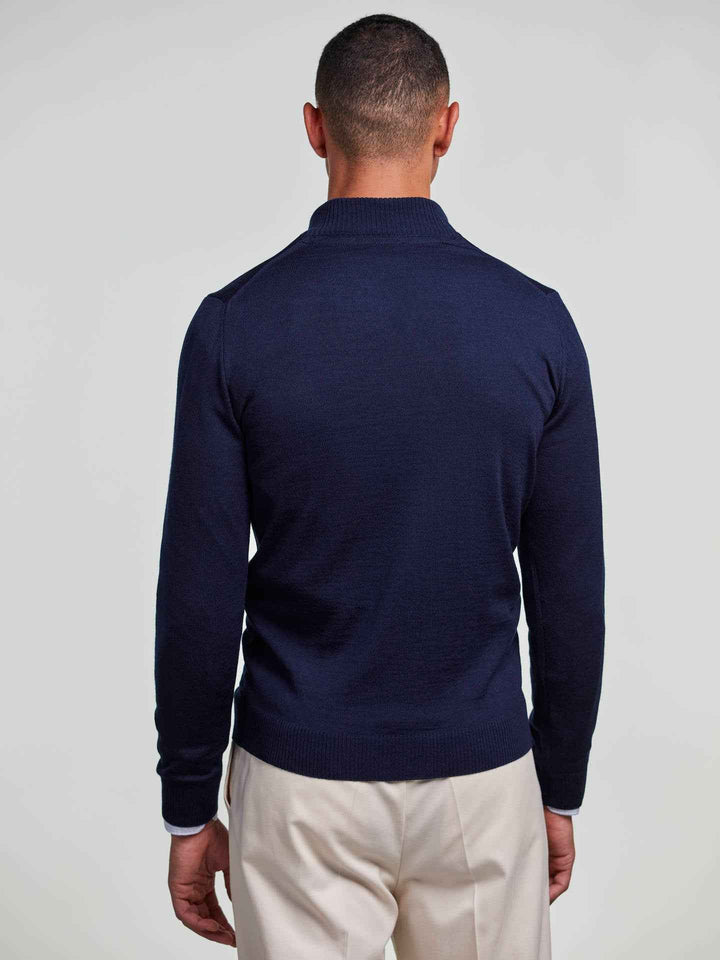 Half Zip Tröja i Merinoull