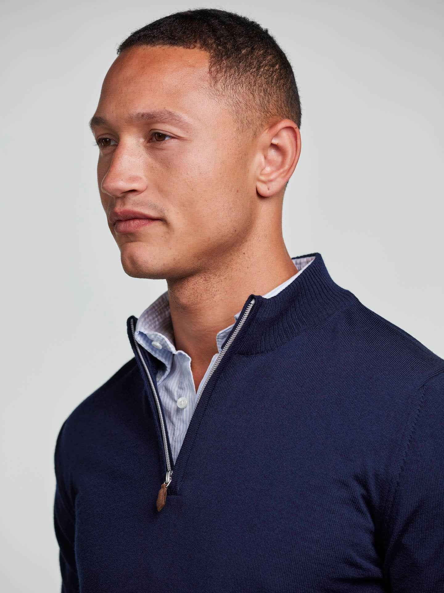 Half Zip Tröja i Merinoull