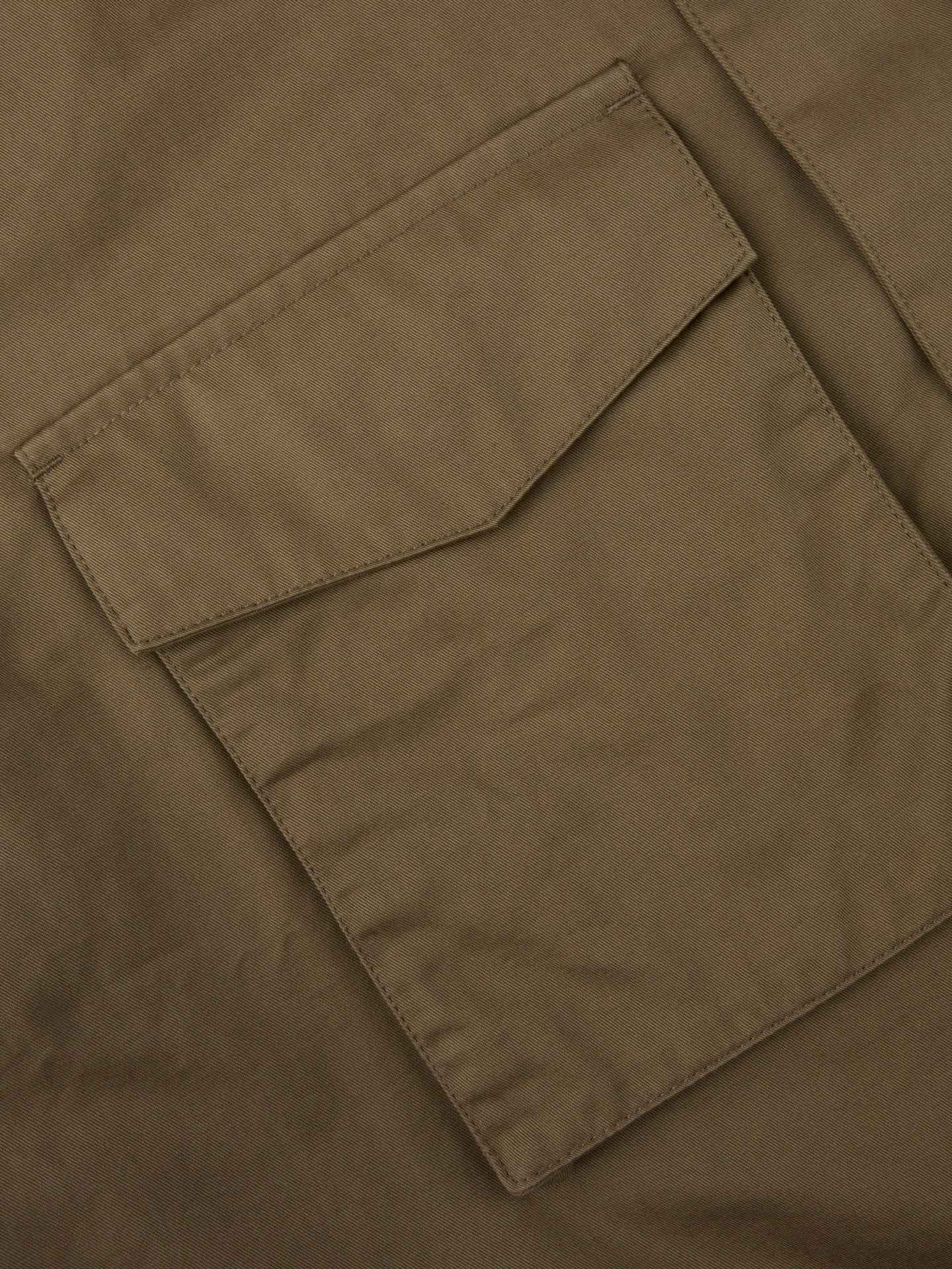 Grön Cotton Twill Väst