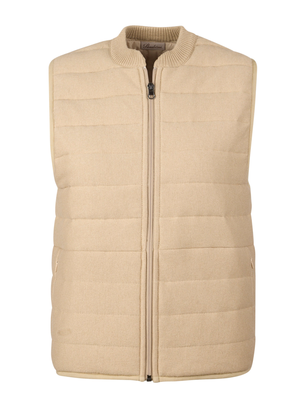 Beige Margaux Quiltad Väst - Stenströms
