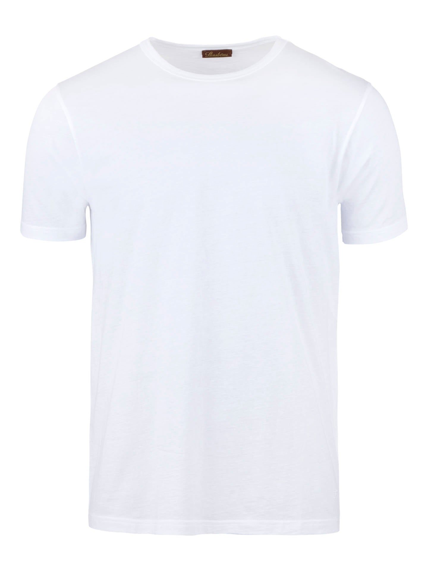 Vit T-shirt i Bomullsjersey - Stenströms