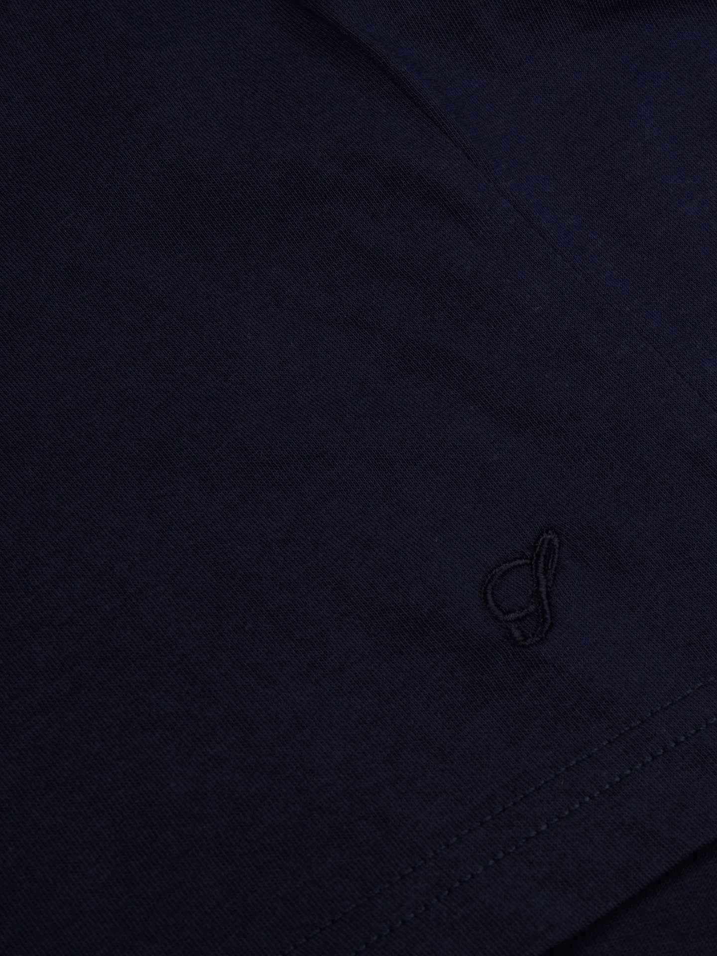 Marinblå T-shirt i Bomullsjersey