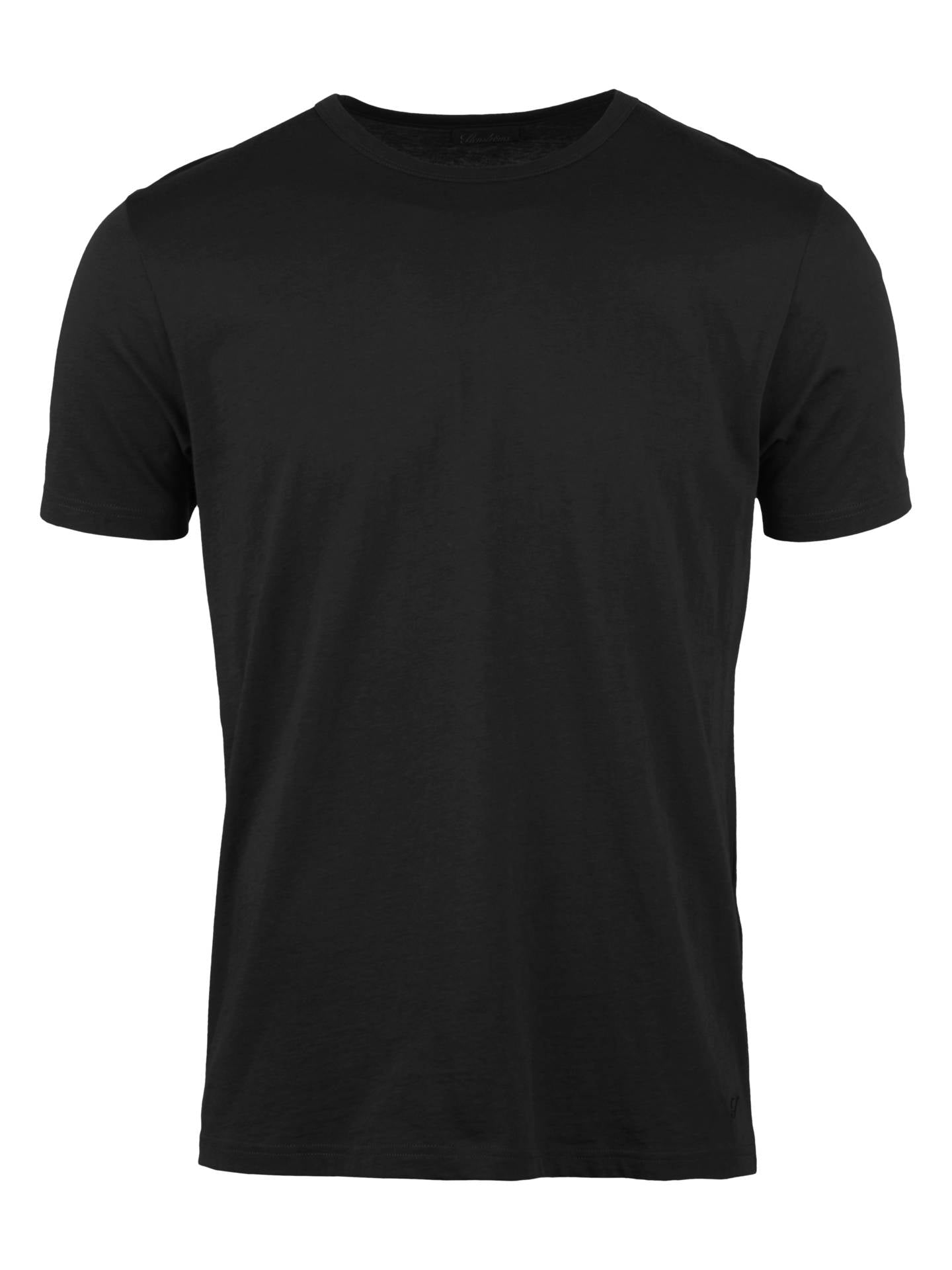 Svart T-shirt i Bomullsjersey - Stenströms