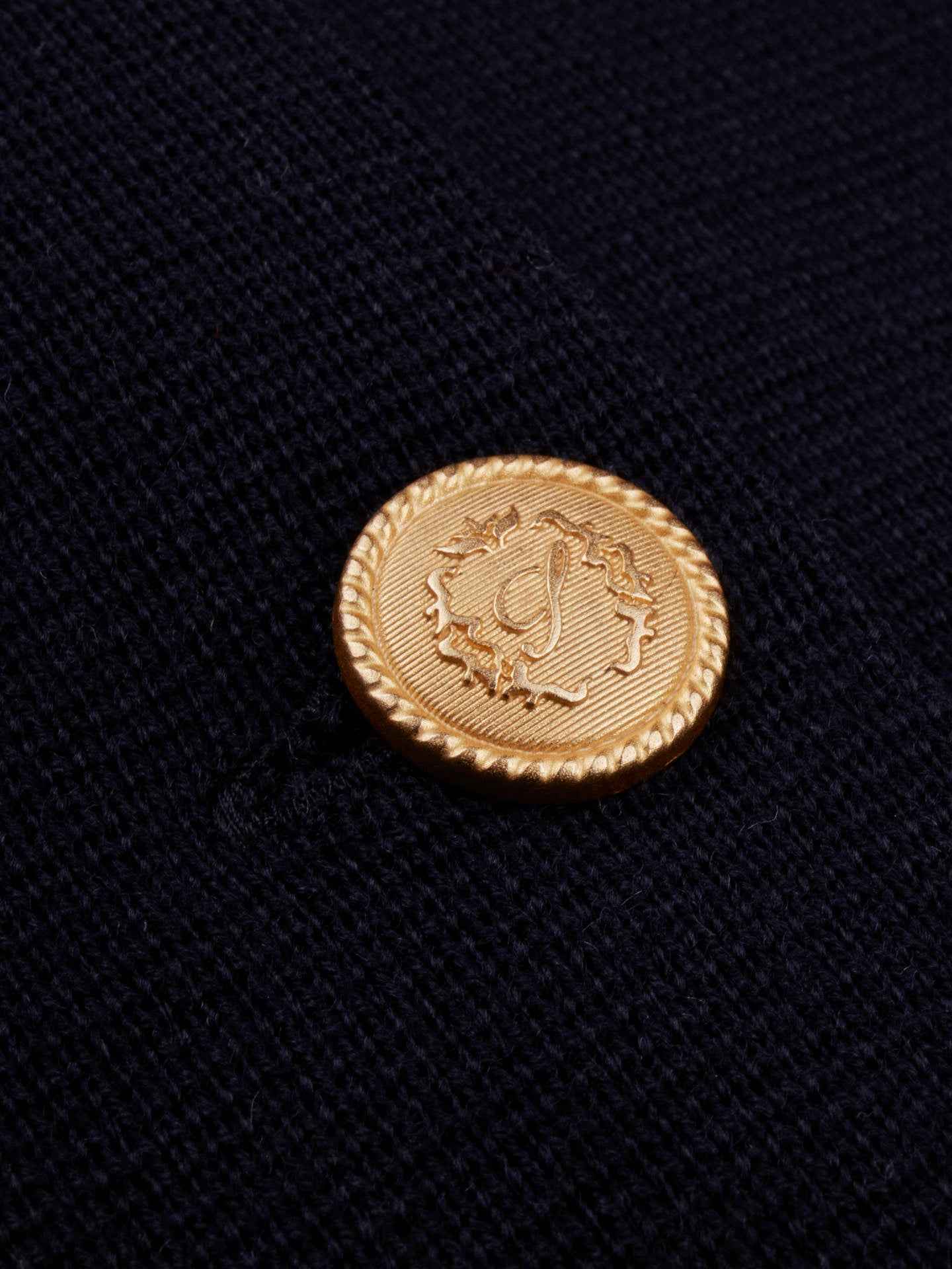 Marinblå Stina Merinoull Cardigan